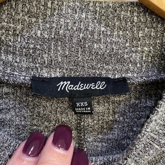 Madewell CityBlock mock neck dress size XXS gray - Picture 5 of 6
